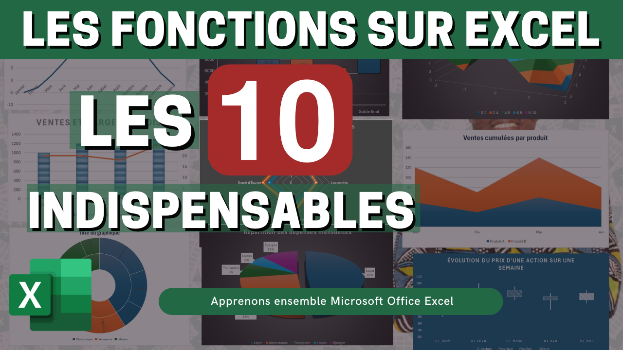 10 fonctions Excel indispensables à maîtriser