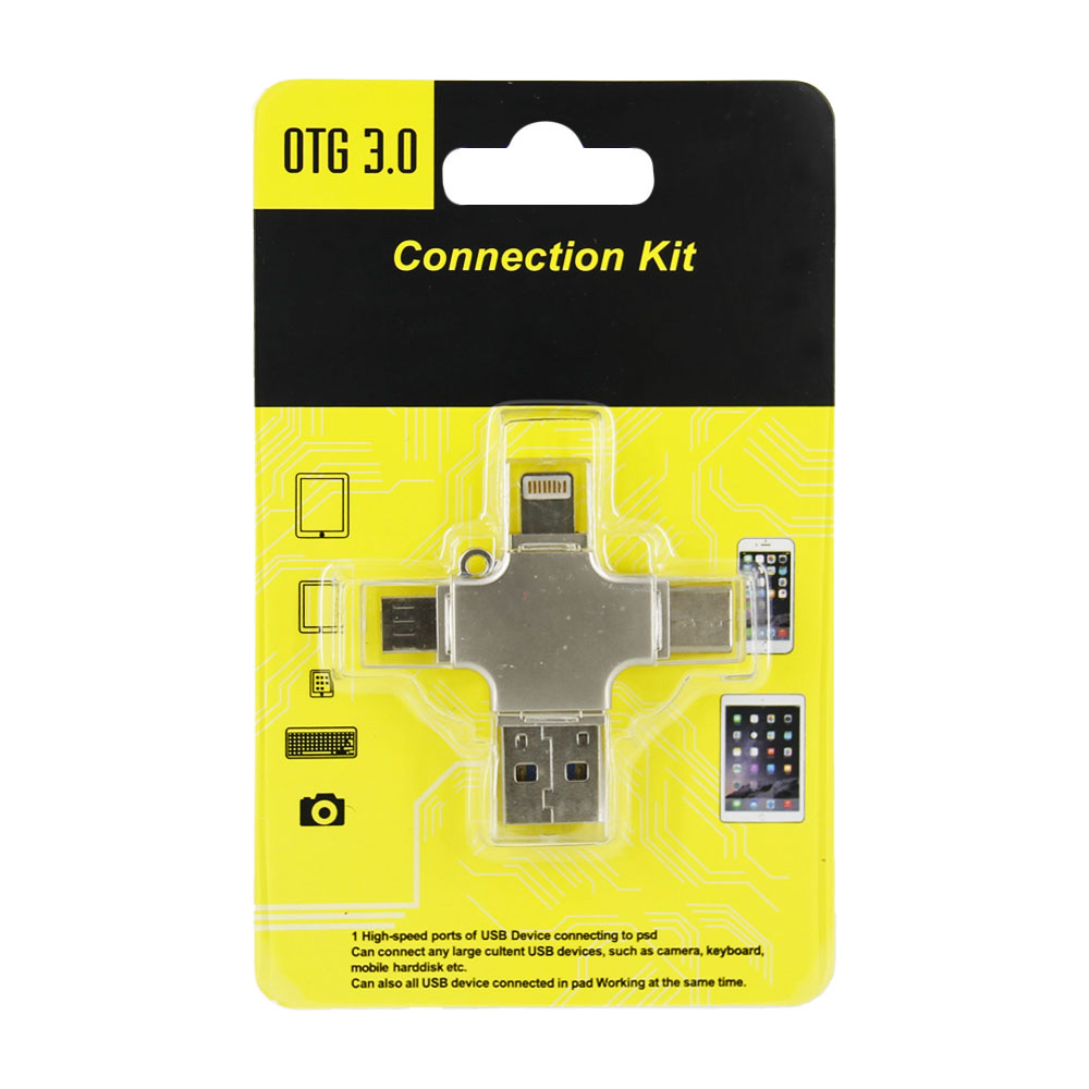 Kit de connexion adaptateur multi-connecteurs OTG 3.0 (Connection Kit)